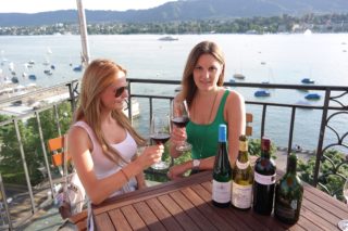 Eden au Lac Zurich -Weindegustation über den Dächern